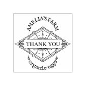 Personalisierter Vintager Dank Gummistempel (Prägung)