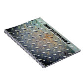 Personalisierter Vintager Diamantstahl Notizblock (Rechte Seite)