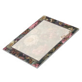 Personalisierter Vintager Dunkelgothischer Garten Notizblock (angewinkelt)