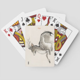 Personalisierter Vintager Elchurlaub Spielkarten