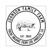 Personalisierter Vintager Familienbetrieb Gummistempel (Prägung)