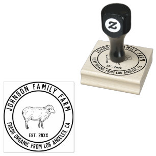 Personalisierter Vintager Familienbetrieb Gummistempel