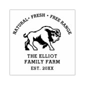 Personalisierter Vintager Familienbetrieb Gummistempel (Prägung)