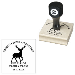 Personalisierter Vintager Familienbetrieb Gummistempel