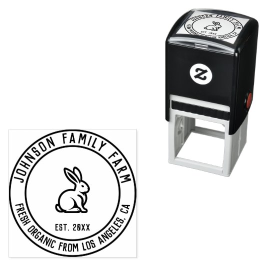 Personalisierter Vintager Familienbetrieb Permastempel (Beispiel)