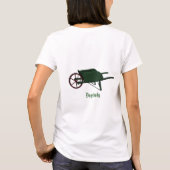 Personalisierter Vintager Garten T-Shirt (Rückseite)