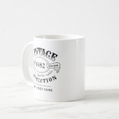 Personalisierter Vintager Geburtstag bis Vollendun Kaffeetasse (Vorderseite Links)