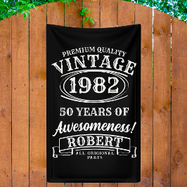 Personalisierter Vintager Geburtstag bis zur Perfe Banner