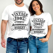 Personalisierter Vintager Geburtstag bis zur Perfe T-Shirt
