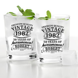 Personalisierter Vintager Geburtstag bis zur Perfe Whiskyglas