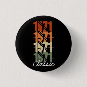 Personalisierter Vintager Geburtstag Button