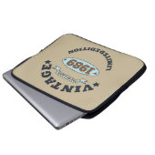 Personalisierter Vintager Geburtstag Laptopschutzhülle (Vorne Knopf)