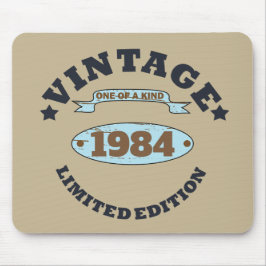 Personalisierter Vintager Geburtstag Mousepad