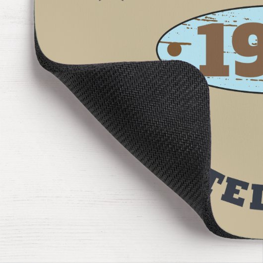 Personalisierter Vintager Geburtstag Mousepad (Ecke)