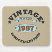 Personalisierter Vintager Geburtstag Mousepad (Vorne)