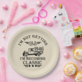 Personalisierter Vintager Geburtstag Pappteller (Party)