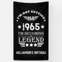 Personalisierter Vintager Geburtstag Schwarz-weiß