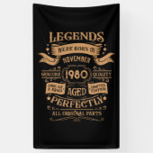 Personalisierter Vintager Geburtstag Whiskey Thema Banner (Vertikal)