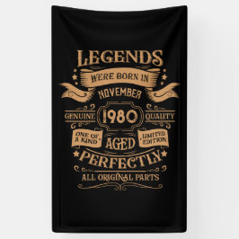 Personalisierter Vintager Geburtstag Whiskey Thema Banner