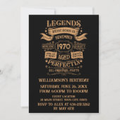 Personalisierter Vintager Geburtstag Whiskey Thema Einladung (Vorderseite)
