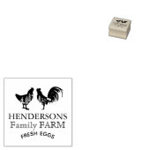 Personalisierter, VINTAGER Hennenbetrieb Gummistempel (Stempel)