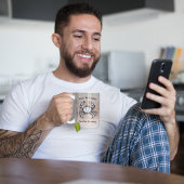 Personalisierter Vintager Krabbenstrand Sonnenunte Kaffeetasse