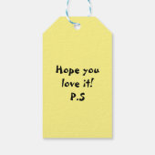 Personalisierter Vintager Kuchen und Weihnachten Geschenkanhänger (Rückseite)