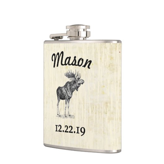 Personalisierter Vintager Massekolben Flachmann