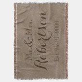 Personalisierter Vintager Name der rustikalen Hoch Decke (Vorderseite Vertikal)