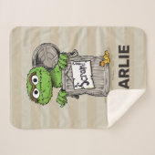Personalisierter Vintager Oscar der Grouch Scram Sherpadecke (Vorderseite (Horizontal))