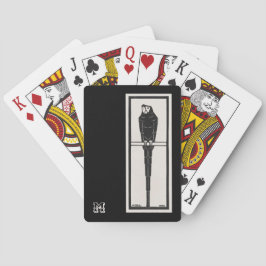 Personalisierter Vintager Papagei Spielkarten