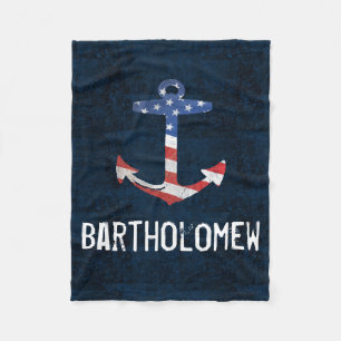Personalisierter Vintager patriotischer Fleecedecke