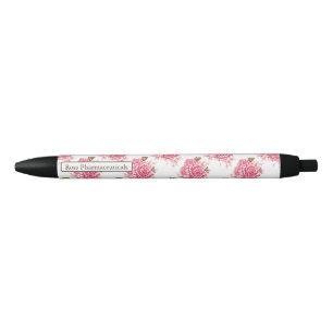 Personalisierter Vintager Rosa Schmetterling Kugelschreiber