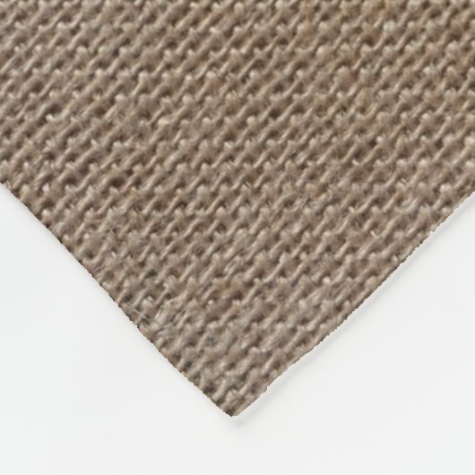 Personalisierter Vintager rustikaler Fleecedecke (Ecke)