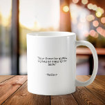 Personalisierter Vintager Schriftsatz für benutzer Kaffeetasse<br><div class="desc">Erstellen Sie Ihre eigene Kaffee-Tasse. Funktioniert mit minimalistischer personalisierter Schreibmaschinentypografie.</div>