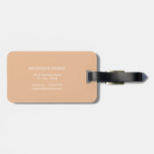 Personalisierter Vintager Sommerblut Gepäckanhänger (Rückseite horizontal)