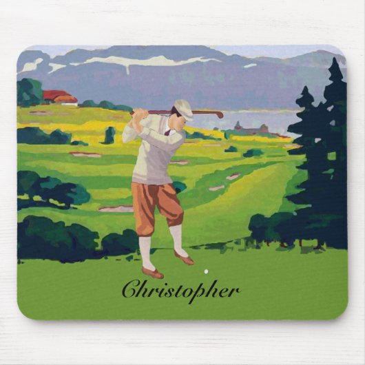 Personalisierter Vintager Stil Mousepad (Vorne)