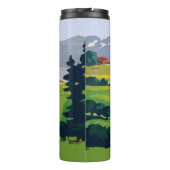 Personalisierter Vintager Stil Thermosbecher (Rückseite)