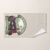 Personalisierter Vintager Zugmaschine Land Bauer Badhandtuch Set (Handtuch)
