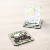 Personalisierter Vintager Zugmaschine Land Bauer Getränkeuntersetzer (Rechte Seite)