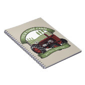 Personalisierter Vintager Zugmaschine Land Bauer Notizblock (Rechte Seite)