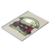 Personalisierter Vintager Zugmaschine Land Bauer Notizblock (Linke Seite)