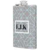 Personalisierter Vinyl-ummantelter Kolben - Geomet Flachmann (Links)