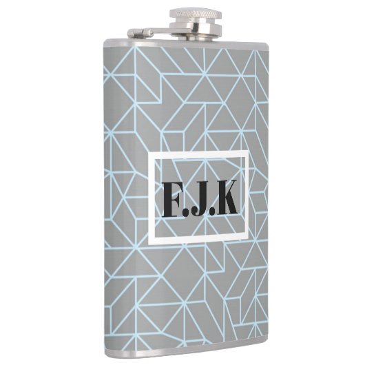 Personalisierter Vinyl-ummantelter Kolben - Geomet Flachmann (Rechts)