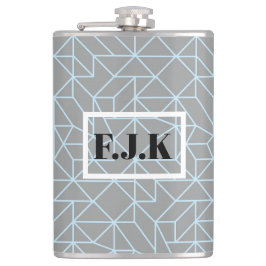 Personalisierter Vinyl-ummantelter Kolben - Geomet Flachmann