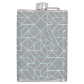 Personalisierter Vinyl-ummantelter Kolben - Geomet Flachmann (Rückseite)