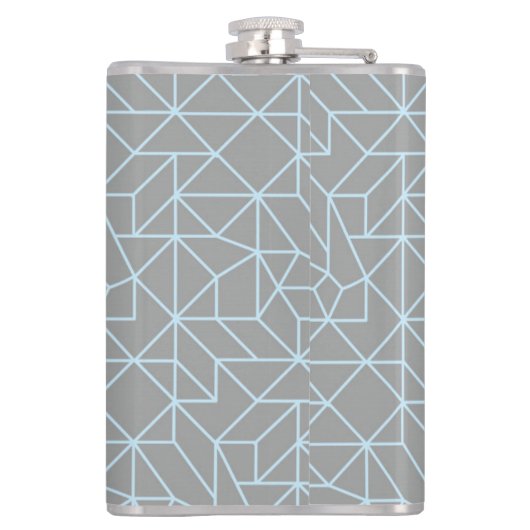 Personalisierter Vinyl-ummantelter Kolben - Geomet Flachmann (Rückseite)