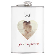 Personalisierter Vinyl-Wrapped Flask für den Vater