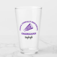 Personalisierter violetter Cheerleader für die Hig