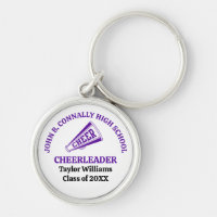 Personalisierter violetter Cheerleader für die Hig